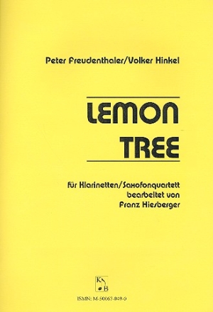 Lemon Tree fr 4 Klarinetten (Saxophone) Partitur und Stimmen