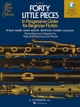 40 little Pieces (+Audio Access) for beginner flutists