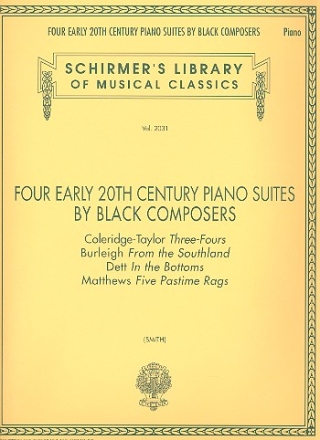 4 early 20th Century Piano Suites by black Composers