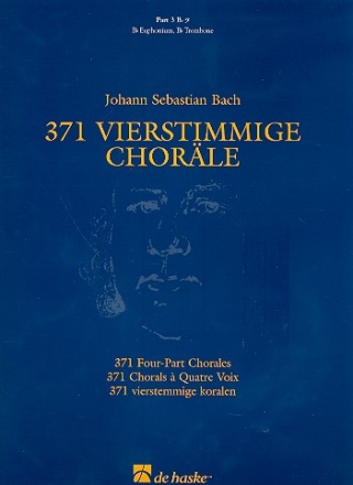 371 vierstimmige Chorle 3. Stimme in B, Bassschlssel