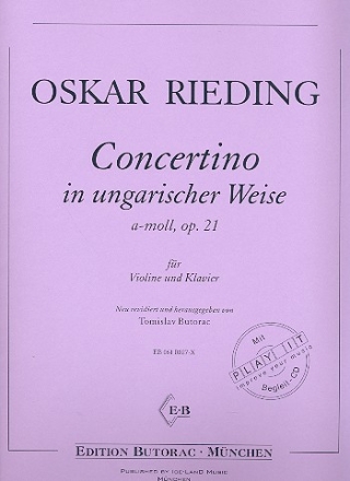 Concertino in ungarischer Weise a-Moll op.21 fr Violine und Klavier