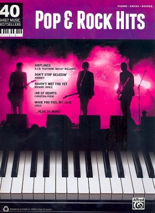 Pop and Rock Hits songbook piano/vocal/guitar