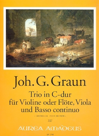 Trio C-Dur fr Violine (Flte), Viola und Bc Stimmen (Bc ausgesetzt)