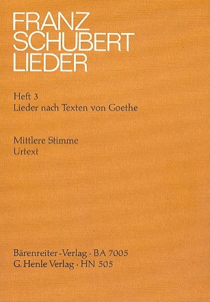 Lieder Band 3 fr Gesang (mittel) und Klavier