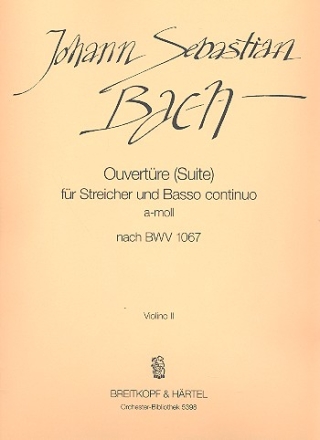 Ouvertre a-Moll BWV1067 fr Streicher und Bc Violine 2