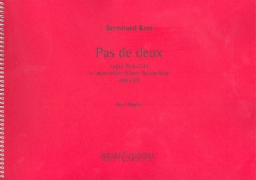 Pas de deux sur B-A-C-H op.59 fr 2 Orgeln Partitur