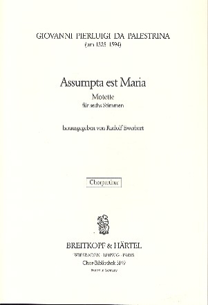 Assumpta est Maria fr gem Chor Chorpartitur