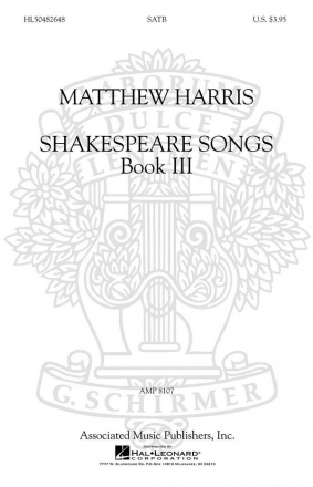 Shakespeare Songs vol.3  for mixed chorus a cappella choral score