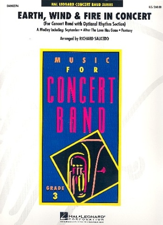 Earth Wind and Fire in Concert: for concert band (rhythm section ad lib) score and parts