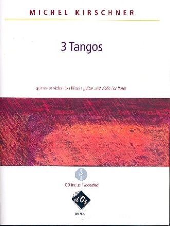 3 Tangos (+CD) pour flte (violon) et guitare partition et parties