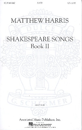 Shakespeare Songs vol.2 for mixed chorus a cappella score