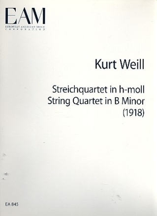 Streichquartett h-Moll  Partitur