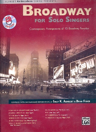 Broadway for Solo Singers (+CD) songbook piano/vocal/guitar