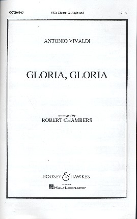 Gloria, Gloria fr Frauenchor oder Kinderchor (SSA) und Klavier Chorpartitur