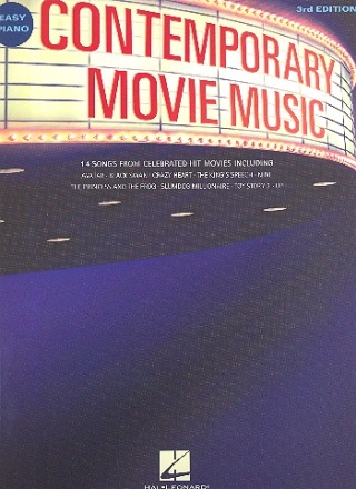 Contemporary Movie Music: for easy piano (vocal/guitar)