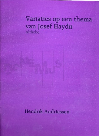 Variations on a Theme by Josef Haydn for cor anglais and piano score and part