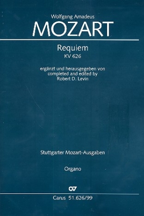 Requiem KV626 fr Soli, gem Chor und Orchester Stimmensatz (Streicher 6-5-4-4)