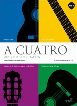 A Cuatro Band 2 fr 4 Gitarren Partitur und Stimmen