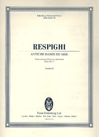 Antiche Danze ed Arie Nr.3 fr Kammerorchester Violine 2