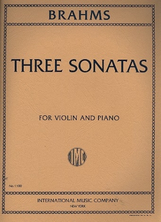 3 Sonatas for violin and piano