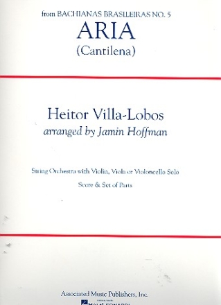 Aria Cantilena for string orchestra and violin, viola or violoncello solo score and set of parts