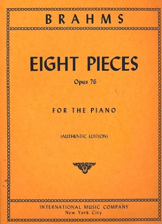 8 Klavierstcke op.76 for piano