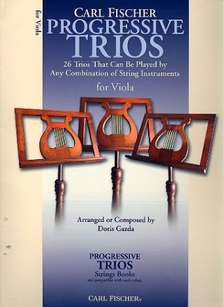 Progressive Trios for string instruments viola score