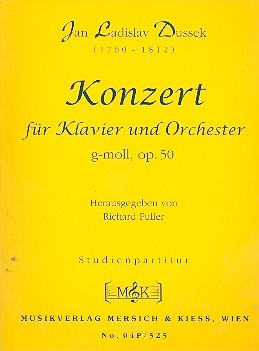 Konzert g-Moll op.50 fr Klavier und Orchester Studienpartitur