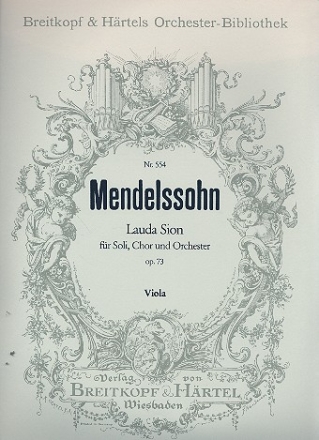 Lauda Sion op.73 fr Soli, Chor und Orchester Viola