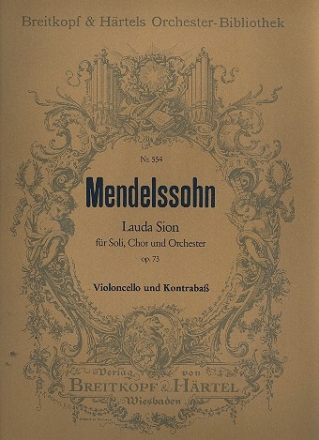 Lauda Sion op.73 fr Soli, Chor und Orchester Violoncello / Kontrabass