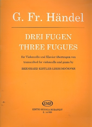 3 Fugen fr Violoncello und Klavier