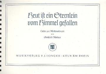 Heut ist ein Sternlein vom Himmel gefallen fr Gesang und Klavier