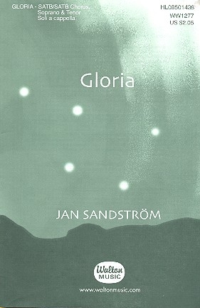 Gloria for soprano, tenor and mixed chorus a cappella score