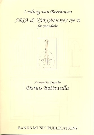 Aria and Variations D major for mandolin for organ