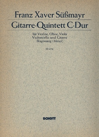 Gitarre-Quintett C-Dur fr Violine, Oboe, Viola, Violoncello und Gitarre Partitur und Stimmen