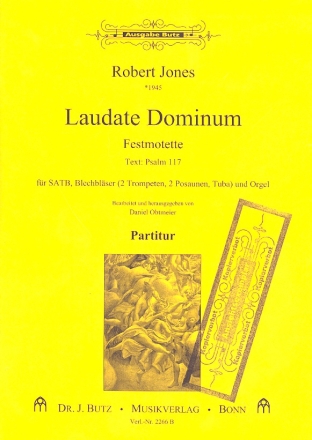 Laudate dominum fr gem Chor, Blechblser und Orgel Partitur