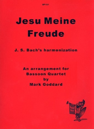 Jesu  meine Freude for 4 bassoons score and parts