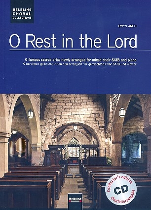 O rest in the Lord (+CD) fr gem Chor und Klavier Partitur (Chorleiterausgabe)