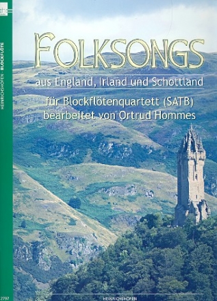 Folksongs aus England, Irland und Schottland fr 4 Blockflten (SATB) Partitur und Stimmen