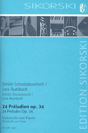 24 Prludien op.34 fr Violoncello und Klavier