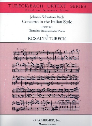 Concerto in the Italian Style BWV971 for harpsichord or piano