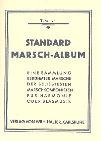 Standard-Marsch-Album: fr Blasorchester Tuba 1/2