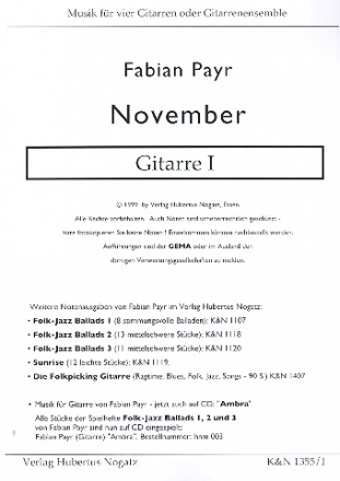 November fr 4 Gitarren Gitarre 1