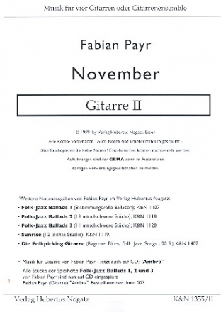 November fr 4 Gitarren Gitarre 2