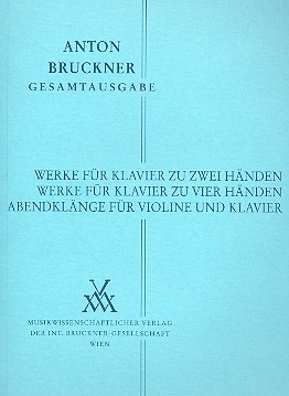 Werke fr Klavier zu 2 Hnden Studienpartitur