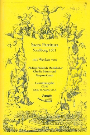 Boeddecker -  Monteverdi -  Casati fr Gesang (hoch) und Bc (z.T. mit Violine) Faksimile