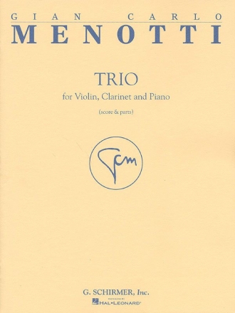 Trio for violin, clarinet and piano score and parts