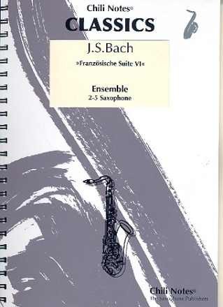 Franzsische Suite Nr.6 fr 2-5 Saxophone Partitur und Stimmen