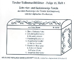 Tiroler Volksmusikbltter Band 15,1: fr Klarinette und 3-4 Blechblser Partitur und Stimmen