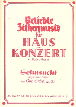 Sehnsucht op.122 fr Konzertzither